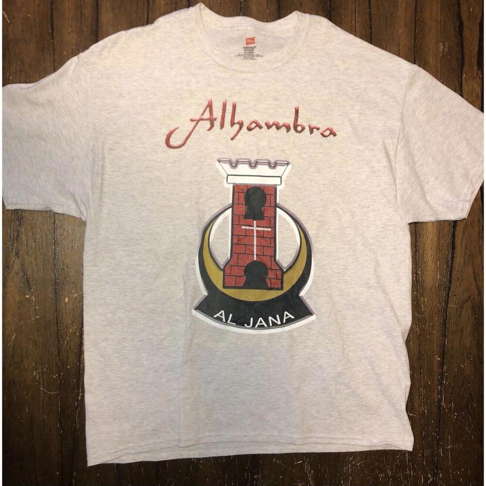 Vintage Alhambra Al Jana Men’s T-Shirt Size XL Hanes ComfortSoft Heavyweight